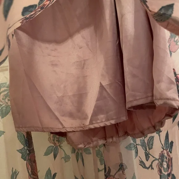 Mia Joy Colette Dress maxi rose floral NWTs ashes of roses  💐 Sz Large JOYFOLIE - Picture 5 of 11